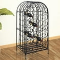 thumbnail image 1 of vidaXL Wine Rack for 35 Bottles Metal, 1 of 4