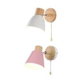 thumbnail image 1 of Lámpara de pared nórdica Yuyangstore 2 piezas ajustable blanco y rosa, 1 of 8