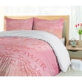 thumbnail image 5 of Ambesonne Salmon Duvet Cover Sets, Bride Invitation, 2-King, Pale Pink and Salmon, 5 of 7