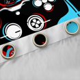 thumbnail image 4 of Homewish Video Game Blackout Curtains Set of 2 (52x84 Each) for Female Men Adults,Blue Red Yellow Window Curtains,Gradient Gamepads Curtains and Drapes,Microfiber Bedroom Decor, 4 of 6