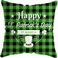 thumbnail image 1 of LADIGASU St. Patrick's Day Short Plush Cushion Cover Throw Pillow Cover Sofa Home Decor, 1 of 1