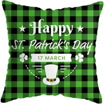 PEONAVET Pillow Covers St. Patrick's Day Short Plush Cushion Cover Throw Pillow Cover Sofa Home Decor Home Decor - Summer Savings Clearance