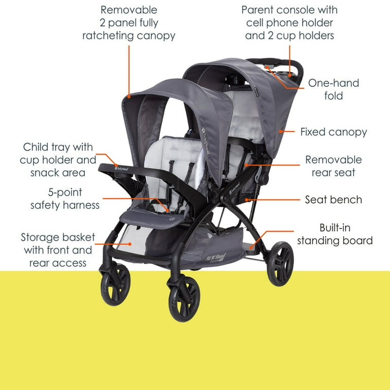 double wide stroller near me Bbee Twin: Best Folding Double Stroller