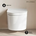 thumbnail image 2 of Hugo H Wall-Hung Toilet in Glossy White with Supporting Frame, 2 of 13