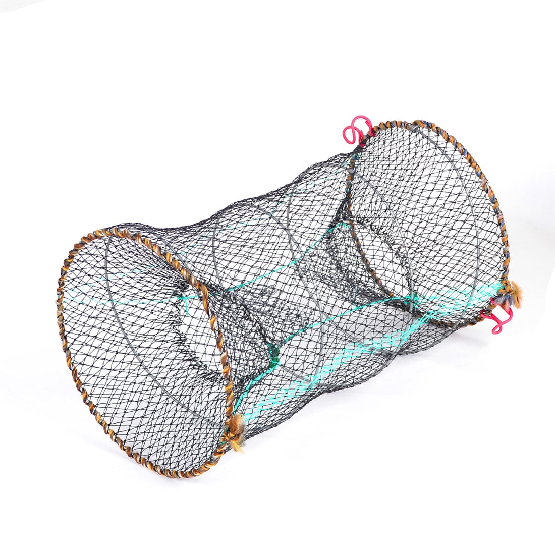 Idea2go Fishing Landing Net Nylon Mesh with Rubber Coating Folding Collapsable Durable Aluminum Pole Handle Dip Fish Net,Safe Fish Catching