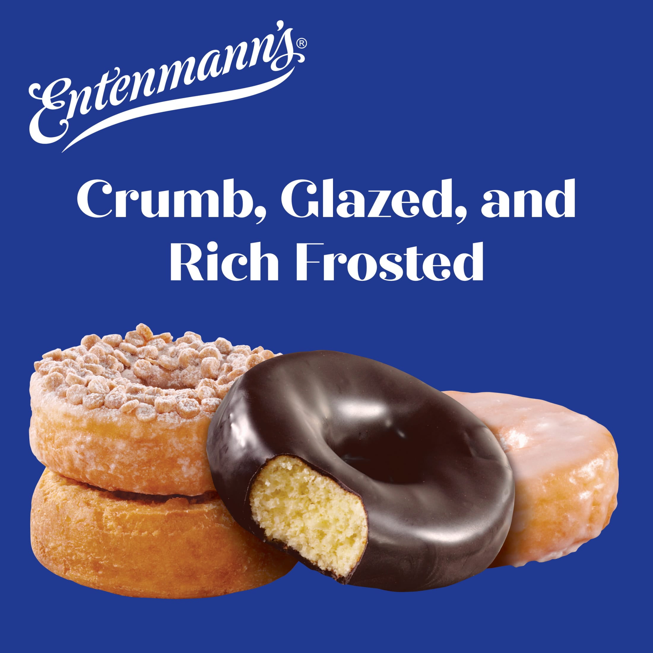 Entenmann's Classic Assorted Donuts, 8 count, Donuts, 16.8 oz Variety Pack