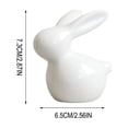 thumbnail image 2 of Mefallenssiah Mini Cute White Living Room Bedroom Desktop Easter Ceramic Home Decor, 2 of 6