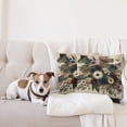 thumbnail image 4 of Ambesonne Floral Eucalyptus Throw Pillow Cover 2 Pack, Rustic Seasonal, 20", Eggshell Maroon Green, 4 of 7