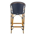 thumbnail image 5 of SAFAVIEH California Outdoor Patio Bar Stool w/ Arm, Navy, 5 of 11