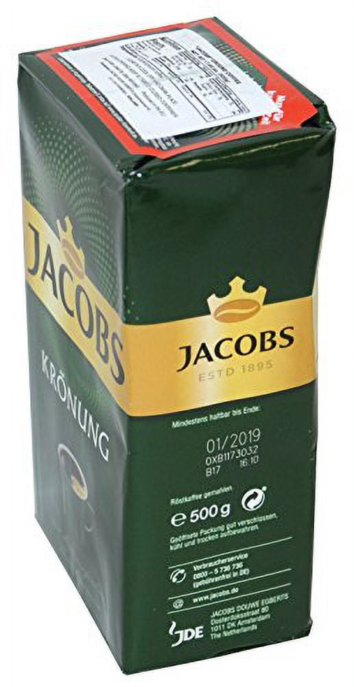 Jacobs Kronung Ground Coffee 500 Gram / 17.6 Ounce (Pack of 3)