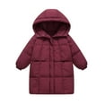 thumbnail image 5 of Zshosam Girls' Outerwear Coats Toddler Winter Coats Lightweight Puffer Jacket for Baby Infant kids Size 4T 5T,(Wine 4-5 Years), 5 of 5