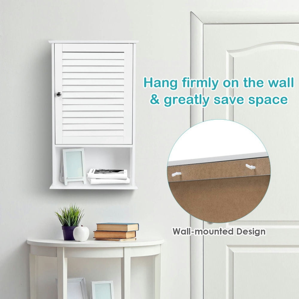 Finihen Bathroom Wall Cabinet, Wall Mounted Bathroom Cabinet, Medicine Cabinet, 27.5 Inch H Wall Hanging Bathroom Storage Cabinet, for Bathroom, White Finihen Bathroom Wall Cabinet, Wall Mounted Bathroom Cabinet, Medicine Cabinet, 27.5 Inch H Wall Hanging Bathroom Storage Cabinet, for Bathroom, White