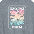 thumbnail image 3 of Instant Message - Move At Your Own Pace - Women's Racerback Tank Top, 3 of 6