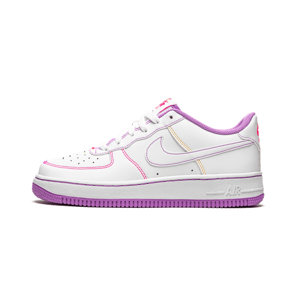 NIKE GRADE SCHOOL Air Force 1 Low GS "Contrast Stitch - Fuchsia Glow" CW1575 110 from Stadium Goods