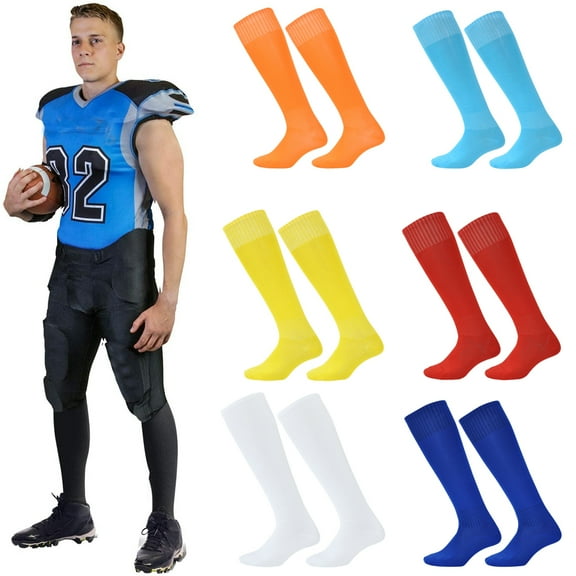 D-GROEE Unisex Tube Socks, Knee High Football Soccer Volleyball Baseball Elastic Long Tube Team Socks
