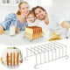 thumbnail image 1 of 8 Hole Stainless Steel Tool Mesh Bread Rack Rectangular Storage Box Stainless Steel Rack, 1 of 8