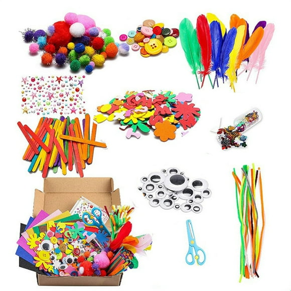 Paper DIY Toys for Kids, Arts and Crafts Supplies for Kids, Toddler Activities Kids School Supplies Age 4 5 6 7 8 Years Old Craft Art Supply Kit Kindergarten Homeschool