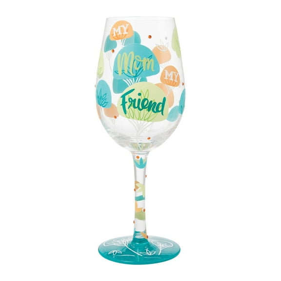 Lolita My Mom My Friend Wine Glass 8.8in H