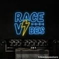 thumbnail image 4 of Glowneon Race Vibes Neon Sign, Race Vibes Led Sign, Man Cave Decor, Racing Club Decor, Dad Gifts, 4 of 5