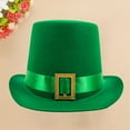 thumbnail image 2 of LEKODE Patricks Day Accessories Sun Hats Wide Brim Hats Vintage Hat Fascinators Hats for Women Tea Party Hats for Women Dress Hats for Men A1 Green One Size, 2 of 7