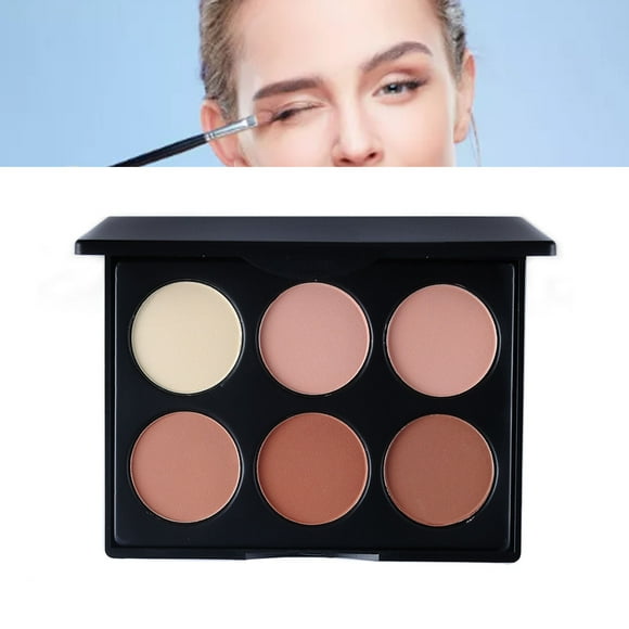 Paleta de Maquillaje en polvo BuyWeek, paleta de polvos de 6 tonos, paleta de contorno iluminador, innovación moderna