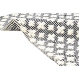 Hand-Hooked Black Wool Rug 2' X 3' Modern Moroccan Modern Small Carpet ...