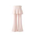 thumbnail image 6 of OGLCCG 2-Pack Girls Flare Leggings with Tie Wrap Skirted,High Waist Bootcut Bell Bottoms,School Performance Dance Pants Size 5, 6 of 8