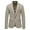 Khaki, variant on XMMSWDLA Deals Clearance Mens Plus Top Single Button Casual Business Solid Color Herringbone Suit Jacket