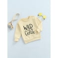 thumbnail image 4 of Elippeo Baby Sweatshirt 1Y 2Y 3Y 4Y 5Y 6Y Tops with WLID LIKE MY CURLS Letter Print, Classic Round Neck Spring Clothing, 4 of 10