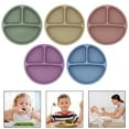 thumbnail image 5 of TWSOUL Baby Silicone Suction Plate Feeding Tray,Placemat Bowl Food Mat for Toddlers and Young Kids,Fits Highchair and Travel Feeding,Best Baby Gift, 5 of 5