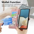 thumbnail image 5 of Nalacover Case for Samsung A53 5G, with RFID Blocking Card Slot Holder, Magnetic Flip Folio Purse Case, PU Leather Zipper Handbag with Detachable Lanyard Strap for Samsung Galaxy A53 5G, Pink, 5 of 12