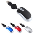 thumbnail image 6 of Mini USB Wired Mouse Retractable Cable Tiny Small Mouse 1600 DPI Optical Compact Travel Mice for 98 2000 XP Vista Ve (Silver), 6 of 8