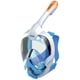 thumbnail image 2 of SEAC Magica Máscara de esnórquel antivaho de rostro completo con falda facial suave en 2 tamaños Válvula de exhalación y parte superior de esnórquel seco Azul/Naranja Grande/Extragrande, 2 of 5