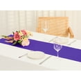 thumbnail image 5 of REGALWOVEN 10 Paquete de Caminos de Mesa de Satén para Bodas, Fiestas y Banquetes Púrpura Oscuro 12'x108', 5 of 5