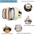 thumbnail image 3 of FORMRS School Backpack 17" Student Travel Bag with Laptop Compartment, Black Cat Orange Ball, 3 of 7