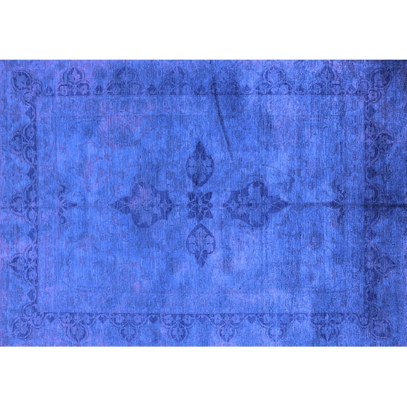 Ahgly Company Indoor Rectangle Oriental Purple Industrial Area Rugs, 5' x 7'