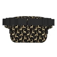 thumbnail image 3 of Disketp Christmas Gold Deers Riñonera de Doble Capa, Bolsa de Cintura Ajustable para Viajes, Correr y Senderismo, Riñonera Ligera para Hombre y Mujer, 3 of 9