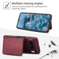 thumbnail image 2 of Allytechgroup Detachable Cards Holder Case for Google Pixel 8 Pro, RFID Blocking 2 In 1 Wallet PU Leather Case with Stand Compatible with Magsafe Shockproof Cover for Google Pixel 8 Pro, Winered, 2 of 5
