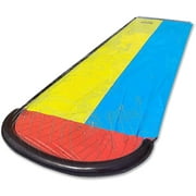 Cherry 15.5 FT Water Slide Summer Fun for Lawn w/ Inflatable Crash Pad for Garden