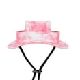 thumbnail image 6 of RUOYING Dog Bucket Hats Dog Round Cap with Ear Hole Adjustable Outdoor Travel Sun V, 6 of 9