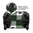thumbnail image 4 of Lsque Green White Christmas Tree Lumberjack Plaid Printed Luggage Cover, Travel Luggage Protector,Scratch and Dirt Resistant, Fits 18-32 Inch Luggage - Small, 4 of 9