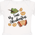 thumbnail image 4 of Inktastic My 1st Oktoberfest Green Hat Accordion and Pretzels Boys or Girls Long Sleeve Baby Bodysuit, 4 of 5