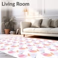 thumbnail image 2 of ODIKA 6' x 9' Machine Washable Non-Slip Area Rug, Geometric oval High Traffic Rug, Pink, 615646, 2 of 7