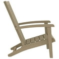 thumbnail image 2 of vidaXL Garden Adirondack Chair Light Brown Polypropylene, 2 of 5