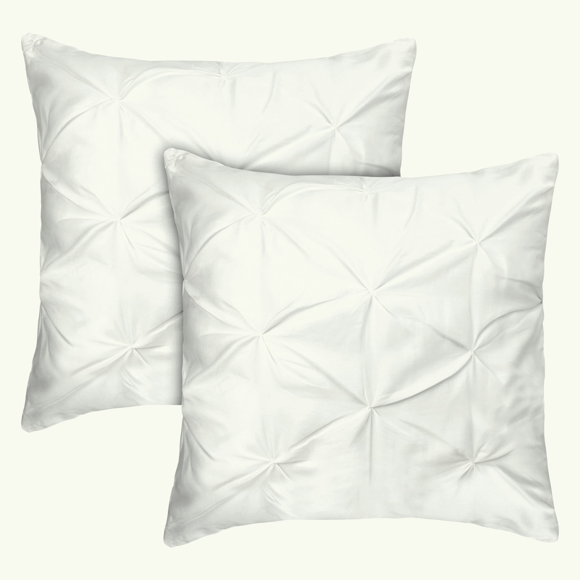 Set of Two Euro Sham Levtex home 26 x 26in. - Bright White Sham Size Mills Waffle 