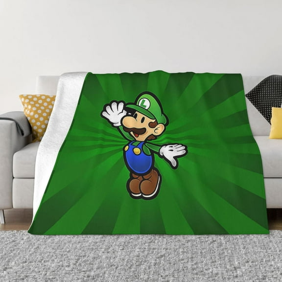 Luigi-s Mansion Ultra-Soft Micro Fleece Blanket Cozy Blanket Thick Warm Plush Throw Blanket Sofa Cushion