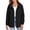 A Black, variant on Ladies Rain Jacket Ndbuld Women's Detachable Hooded Windproof And Waterproof Jacket White M