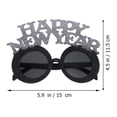 thumbnail image 3 of IFANLANDOR New Year Prop Black Novelty Eyewear 2Pcs for Festivals and Carnivals, 3 of 5