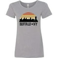 thumbnail image 3 of Inktastic Buffalo New York Skyline Retro Women's T-Shirt, 3 of 5