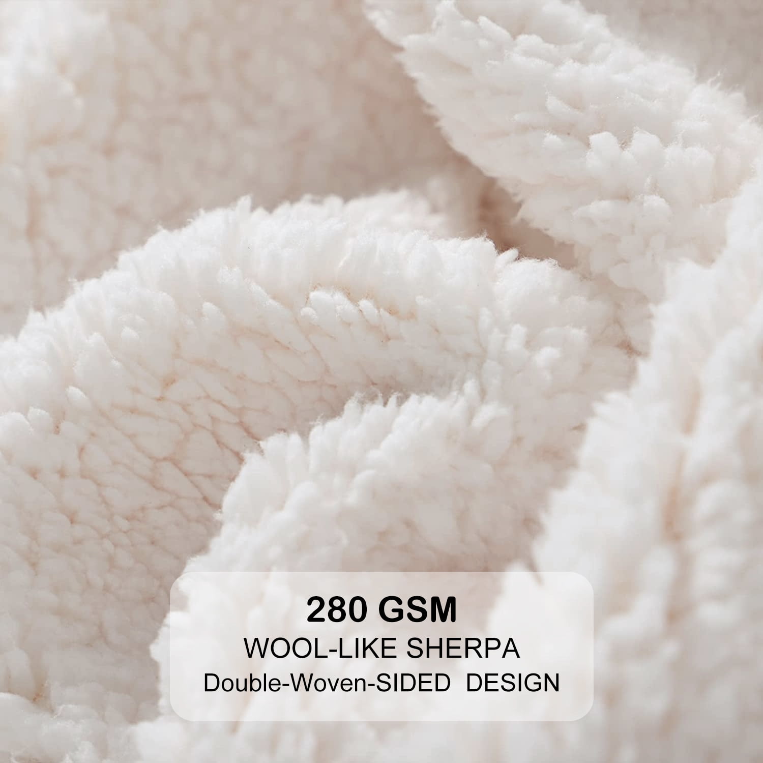 Sherpa Fleece Throw Blanket, King Size Soft Fuzzy Throw Blankets, Brown Warm Blanket, Cozy Fluffy Comfy for Sofa, Couch, Bed, Camping, Travel, 90" x 106"